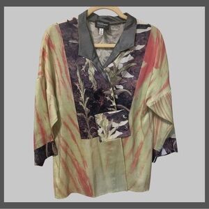 Stunning OOAK Silk Kimono Style Designer Original Jacket Top